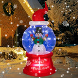 Christmas Inflatables Snow Globe - 7.5Ft Blow Up Christmas Snowglobe With Led Lighted Yard Decorations For Indoor Outdoo
