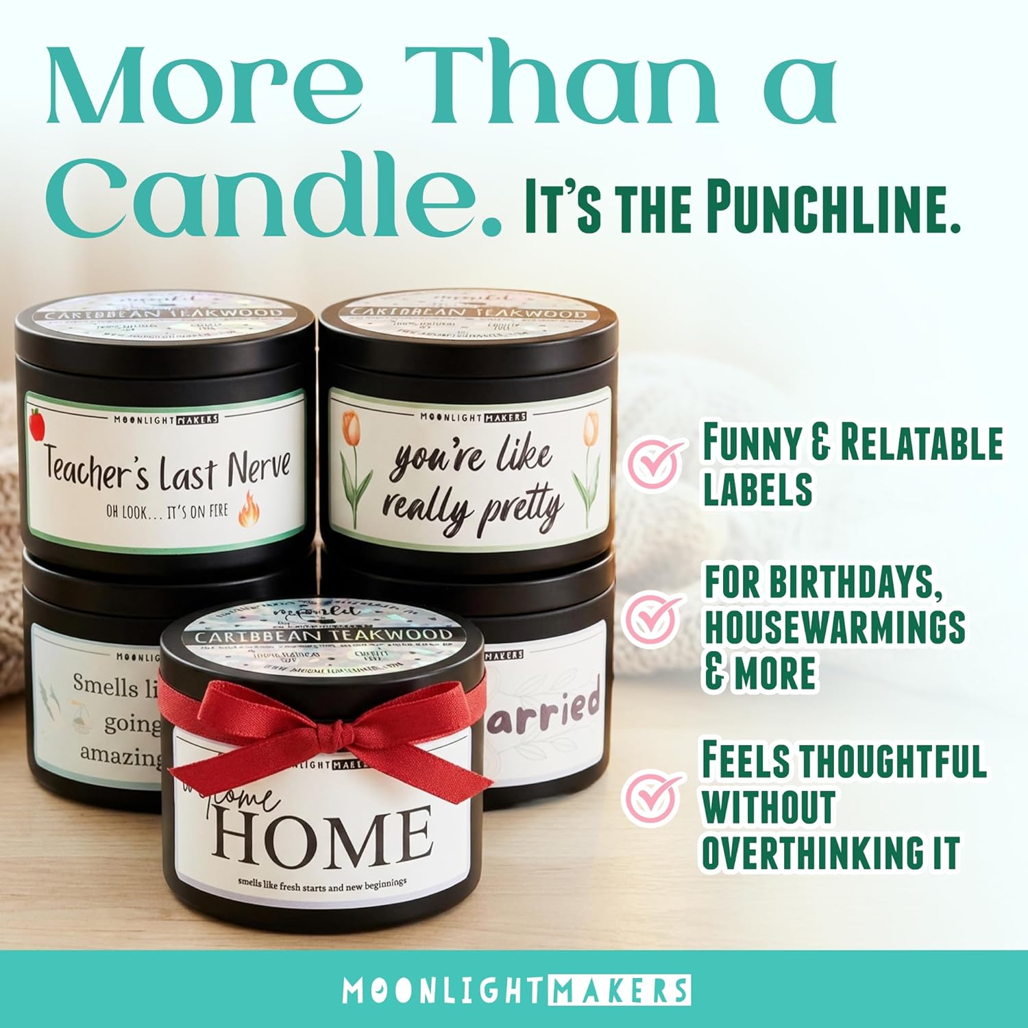 Fun Scented Candle - Handmade Soy Wax Candles, Women Gift Friends Sister Birthday Gifts Candles Women, 25+Hr Burn Non-Toxic - 8Oz Lavender Driftwood Scent, I Need A Huge Margarita