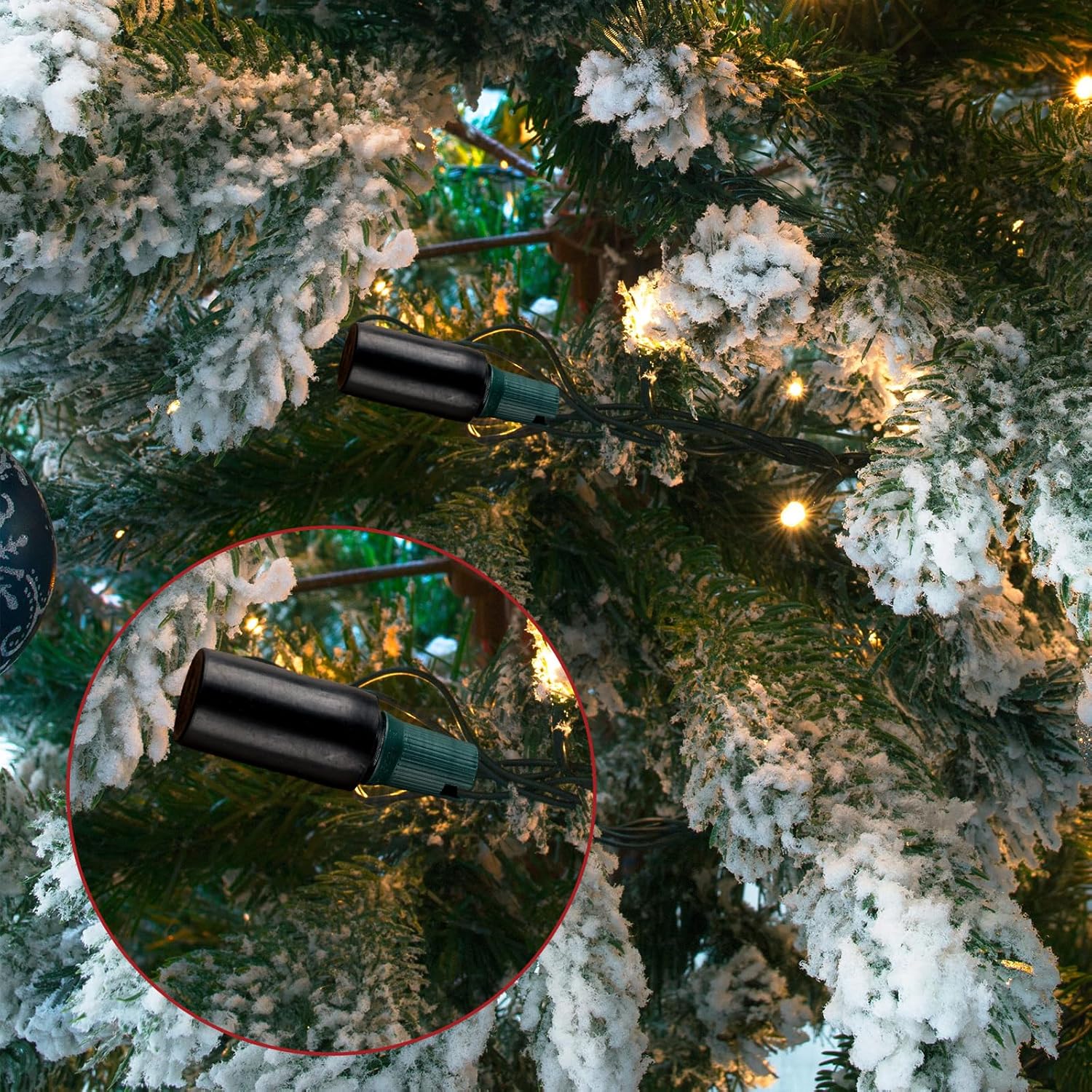 20 Pcs No Glow Christmas Bulbs Light Caps Compatible With C7 Led String Lights Rubber String Lights Caps Soft Christmas