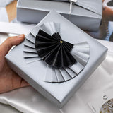 Shimmer Silver Wrapping Paper Roll - 17 Inches X 33 Feet - Solid Color Pearly-Lustre Gift Wrap Birthday Wrapping Sheets For Baby Shower, Weddings, Christmas And Anniversaries