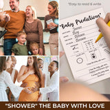 Baby Prediction And Advice Cards For Parents To Be - Advice And Wishes Card Baby Shower Game, Funny Party Games Guessing Activities (5X7)