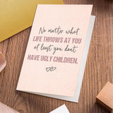 Hilarious Mother'S Day Card For Her, Funny Mother'S Day Gift From Child Kid, Mom Birthday Card, At Least You Don'T Have Ugly Children