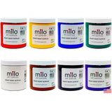milo Acrylic Paint Set of 8 Colors | 8 ounce Jars | Heavy Body Acrylic Painting Set | Made in the USA | Non-Toxic, Holds Texture and Brush Strokes