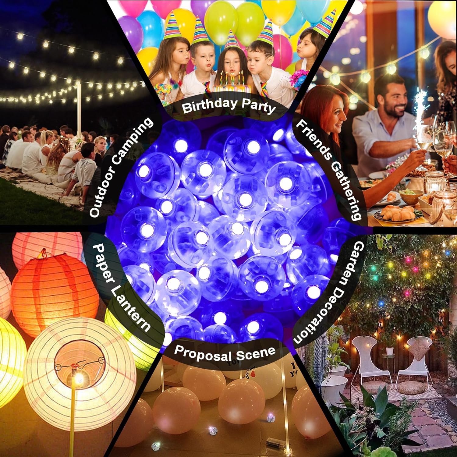Purple Led Balloon Lights, 100Pcs Mini Round Balls Lights Long Standby Time Flash Ball Lights For Balloon Paper Lantern