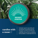 Paraffin-Free Scented Candle, Tin Candles, Birthday Gifts For Women & Men, 30-Hour Burn Time (Desert Juniper, 6 Oz)