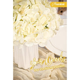 100Pcs Hydrangeas Artificial Flowers,Champagne Silk Fake Flowers Heads With Stems,Full Hydrangeas Flowers For Wedding Centerpieces,Party,Arch,Home Garden,Festival Decoration