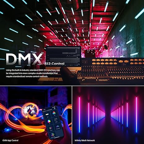 BD25R RGB Tube Light 25W Handheld Wand Full Color LED Video Light with App DMX Control