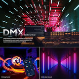 BD25R RGB Tube Light 25W Handheld Wand Full Color LED Video Light with App DMX Control