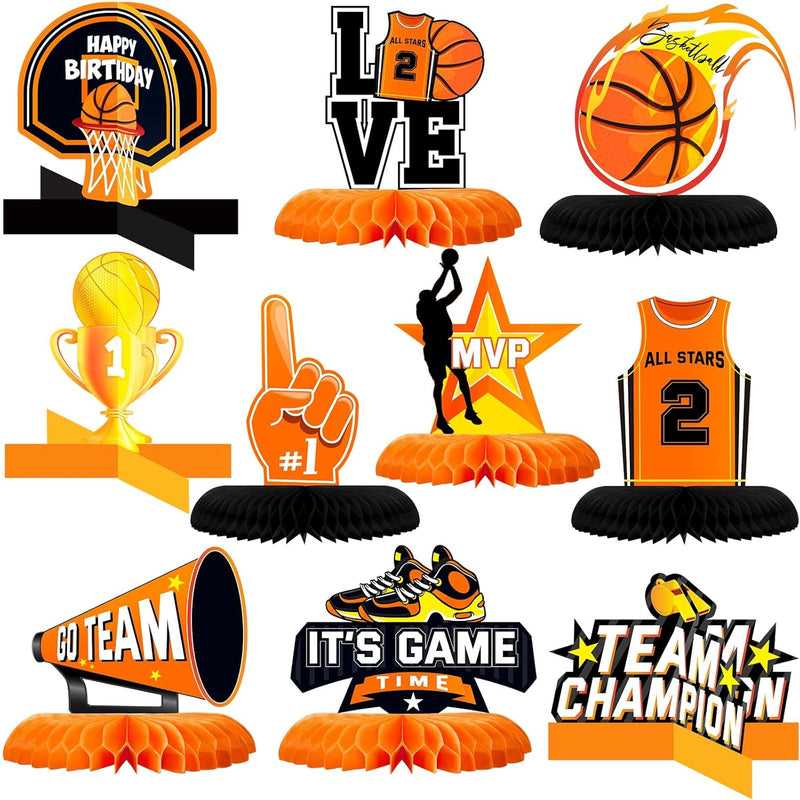 10 Pieces Basketball Birthday Decorations Basketball Table Centerpiece