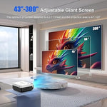 1080P Projector, WiFi, Bluetooth, Tripod, Outdoor, Smartphone/TV Stick, HDMI