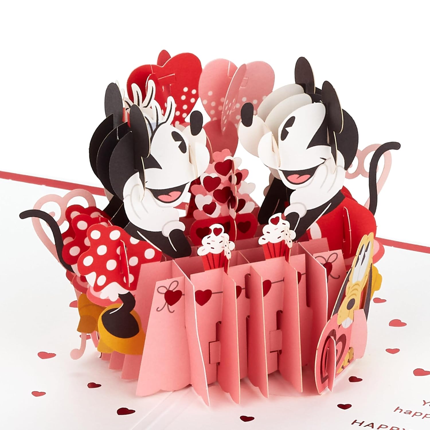 Hallmark Disney Valentines Day Card Pop Up Card (Mickey & Minnie) Signature Paper Wonder 3D Card for Husband, Wife, Boyfriend, Girlfriend