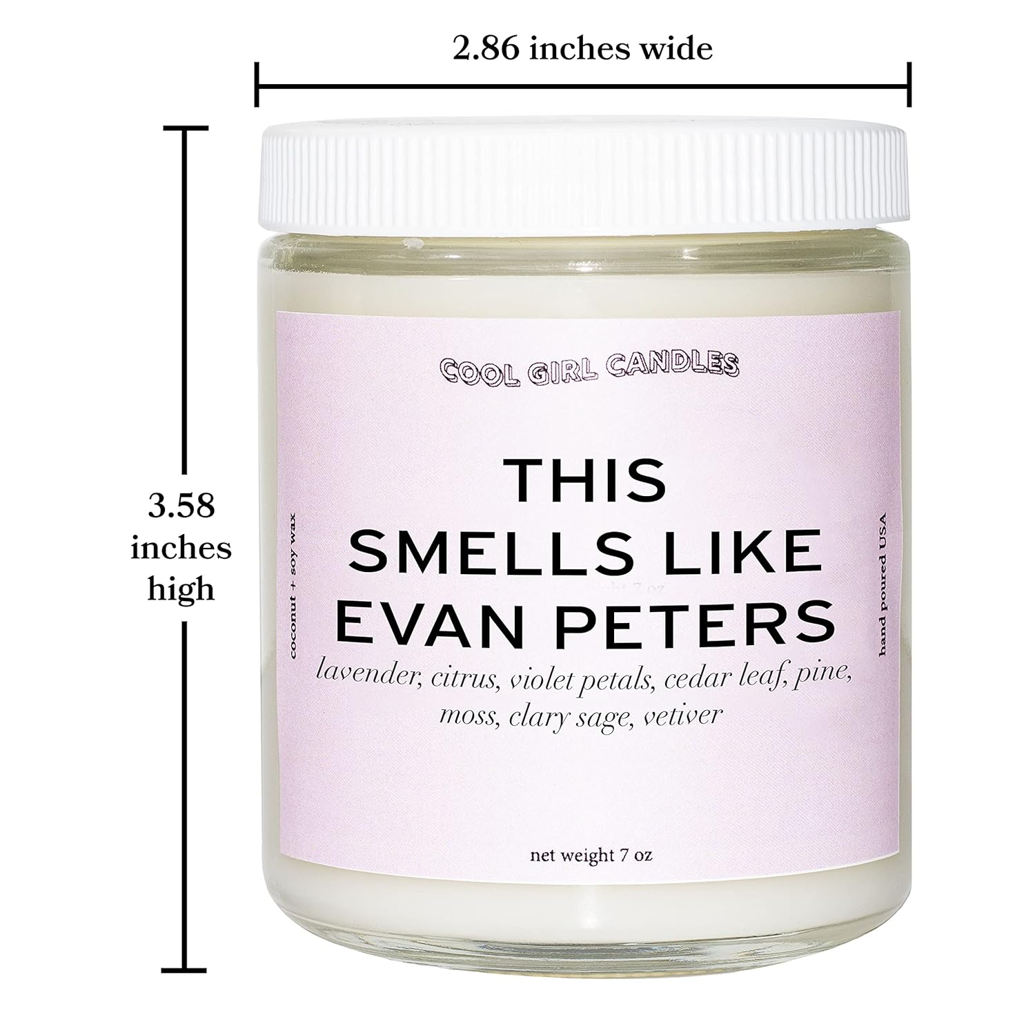 | This Smells Like Evan Peters Scented Candle | All Natural Coconut Soy Wax | The Best Strong Scented Candles For Home Fragrance | Clean Burning | Funny Gifts | 8.5 Fl Oz
