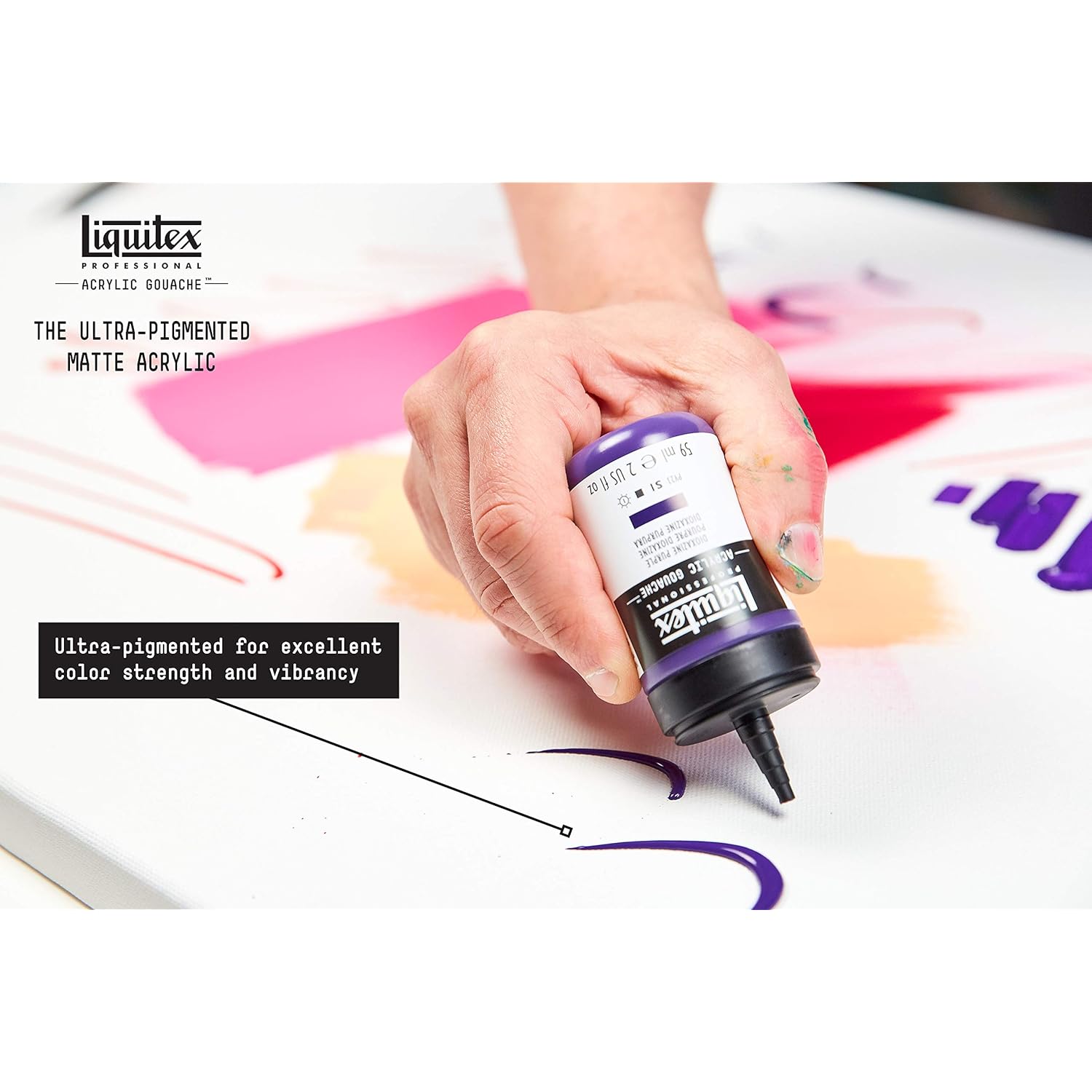 Liquitex Professional Acrylic Gouache, 2-oz (59ml) Bottle, Iridescent Bright Gold