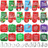 48 Pcs Christmas Kitchen Oven Mitts Set Pot Holders Holiday Baking Gift Set With Cookie Cutters Wooden Spoons Merry Christmas Santa Snowman For Xmas Kitchen Supplies Cooking Lover Presents