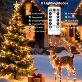 1Pack Usb Plug In Fairy String Lights,16Ft 50 Led Copper With Remote And Timer, 8 Modes Waterproof Twinkle String Lights