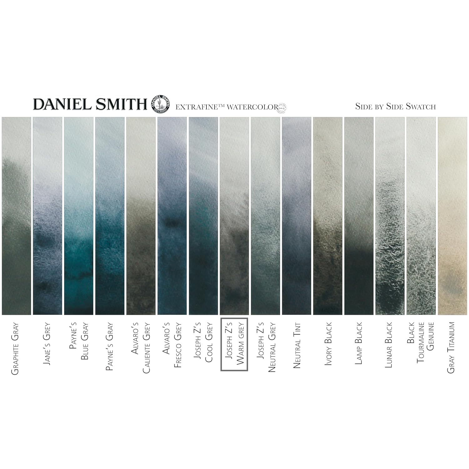 Daniel Smith Extra Fine Watercolor Paint, 15ml, Tube, Joseph Z's Warm Grey, 0.5 fl oz, (Pack of 1)