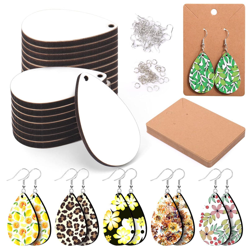 50Pcs Sublimation Blanks Products - Sublimation Earring Blanks With Earring Ho