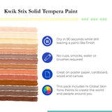 Solid Paint Pens, Assorted Skin Tones, Pack Of 14