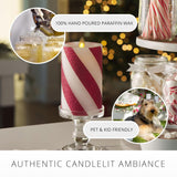 - Flameless Holiday Led Candle Battery Operated Moving Flame - Red Candy Cane - Pack Of 1-5.5" - Unscented Indoor Realistic Flickering Safe