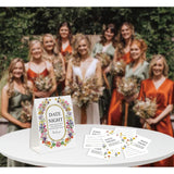 Date Night Ideas For Couples, Date Night Games, Bridal Shower Decorations, Popular Bridal Shower Games For Couples, Including 1 Sign And 50 Date Night Ideas Cards Daten004