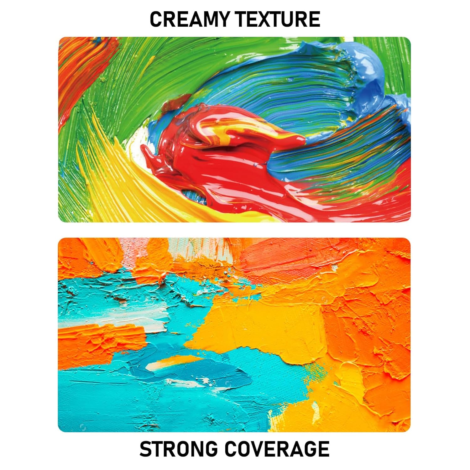 15 Colors Large Acrylic Paint Set (33.8 Oz,1000 Ml) Art Painting Bulk Supplies For Multi Surface Canvas Wood Leather Fabric Rock Craft, Non Toxic Paint For Kid & Adult With Pump, Color Wheel