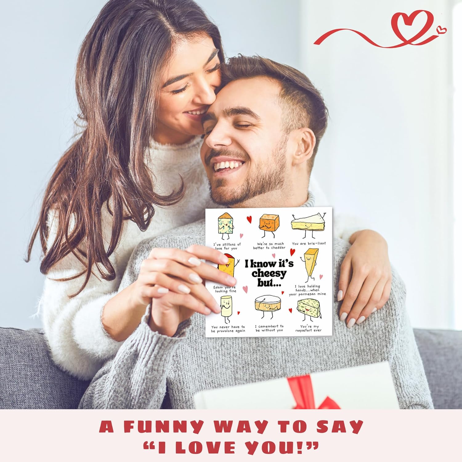 Valentines Gifts For Him, Boyfriend, Bf, Husband, Men - Funny Valentines Card For Him - Anniversary, Birthday Gifts For Him - Single 5.7''X 5.7'' Folded To My Boyfriend Card With Red Envelope