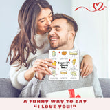 Valentines Gifts For Him, Boyfriend, Bf, Husband, Men - Funny Valentines Card For Him - Anniversary, Birthday Gifts For Him - Single 5.7''X 5.7'' Folded To My Boyfriend Card With Red Envelope