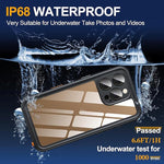 iPhone 16 Pro Waterproof Case, 12FT Drop Proof, Full Body Shockproof, IP68, 6.3"