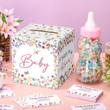 52 Pcs Baby Shower Games Gift Sets Large Baby Bottle For Shower Game Guess How Many Candies Decorations For Gender Reveal(Baby In Bloom)