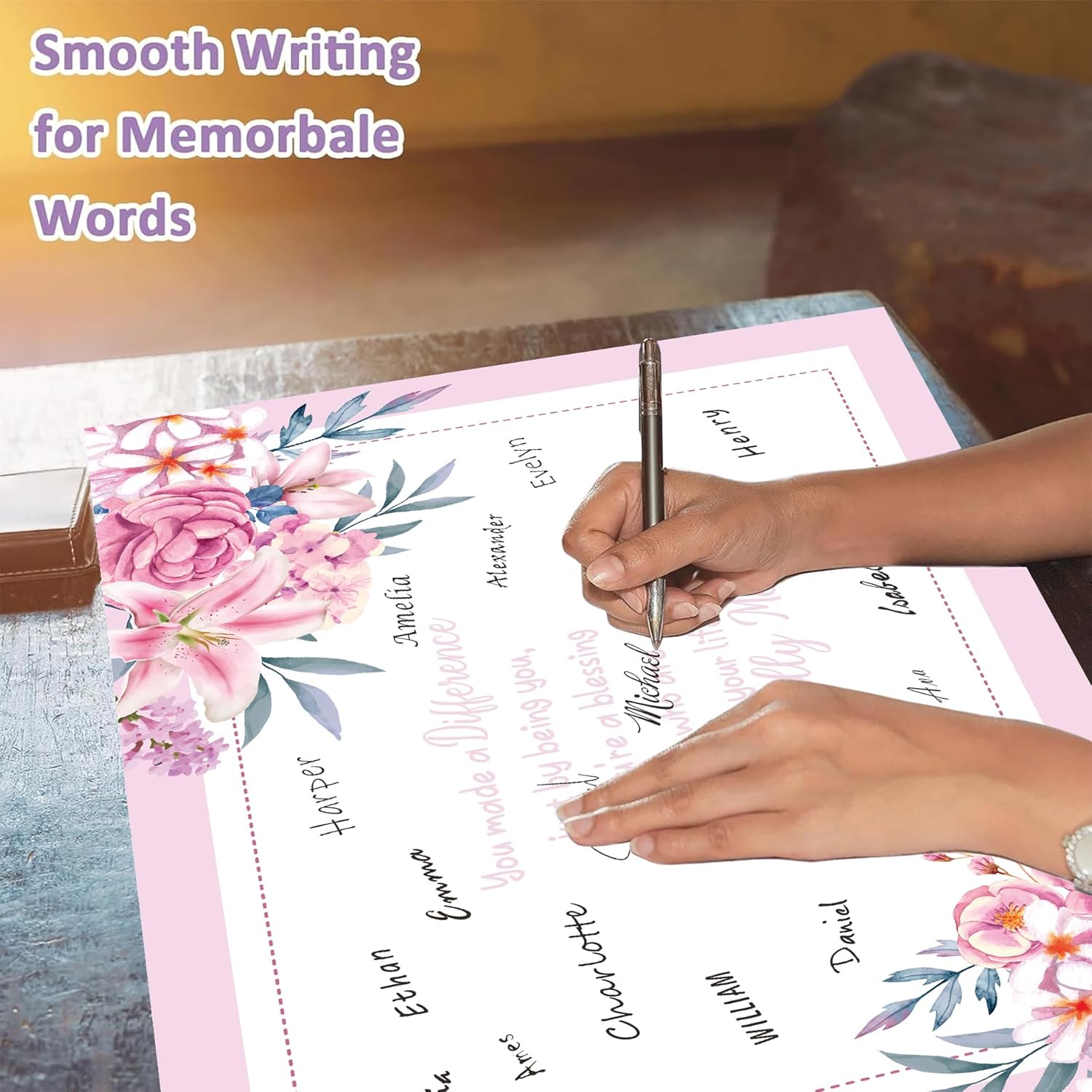 Jumbo Mother'S Day Greeting Card For Mom With Envelope Giant Happy Mothers Day Big Card Gift Guest Book Signature From Daughter Son For Mom Wife Large Shaped 14X 21.26 Inch (Bd0009)