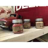 Fall Candle Set, Soy Mason Jar Candles 2-Pack, 7.5 oz Each (Old World Christmas), Holiday Candles for Home Scented, Hand-Poured and Long-Lasting