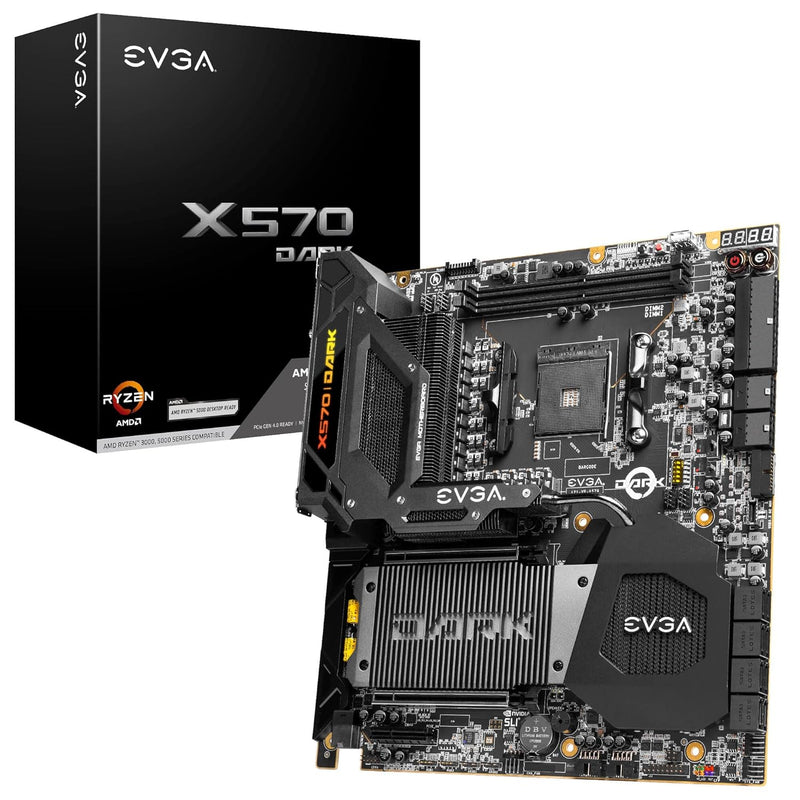 EVGA X570 Dark, 121-VR-A579-KR, AM4, AMD X570, PCIe Gen4, SATA 6Gb/s, 2.5Gb/s