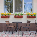 Artificial Daisy 8 Bundles Mums Flowers Outdoor Uv Resistant Plants Fake Silk Flowers No Fade Greenery Shrubs Home Wedding Office Garden Porch Décor(Orange+Yellow)