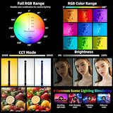 RGB LED Photography Tube Light 10400mAh Battery Powered Waterproof Portable Video Lighting Wand