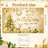Purple Merry Christmas Banner Happy New Year Decoration Banner Merry Christmas Xmas Tree Snowflake Backdrop Christmas Party Decoration Winter Holiday Party Supply