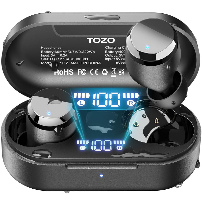 Tonal Dots (T12) Wireless Earbuds Bluetooth 5.3 Headphones Built-In Enc Noise