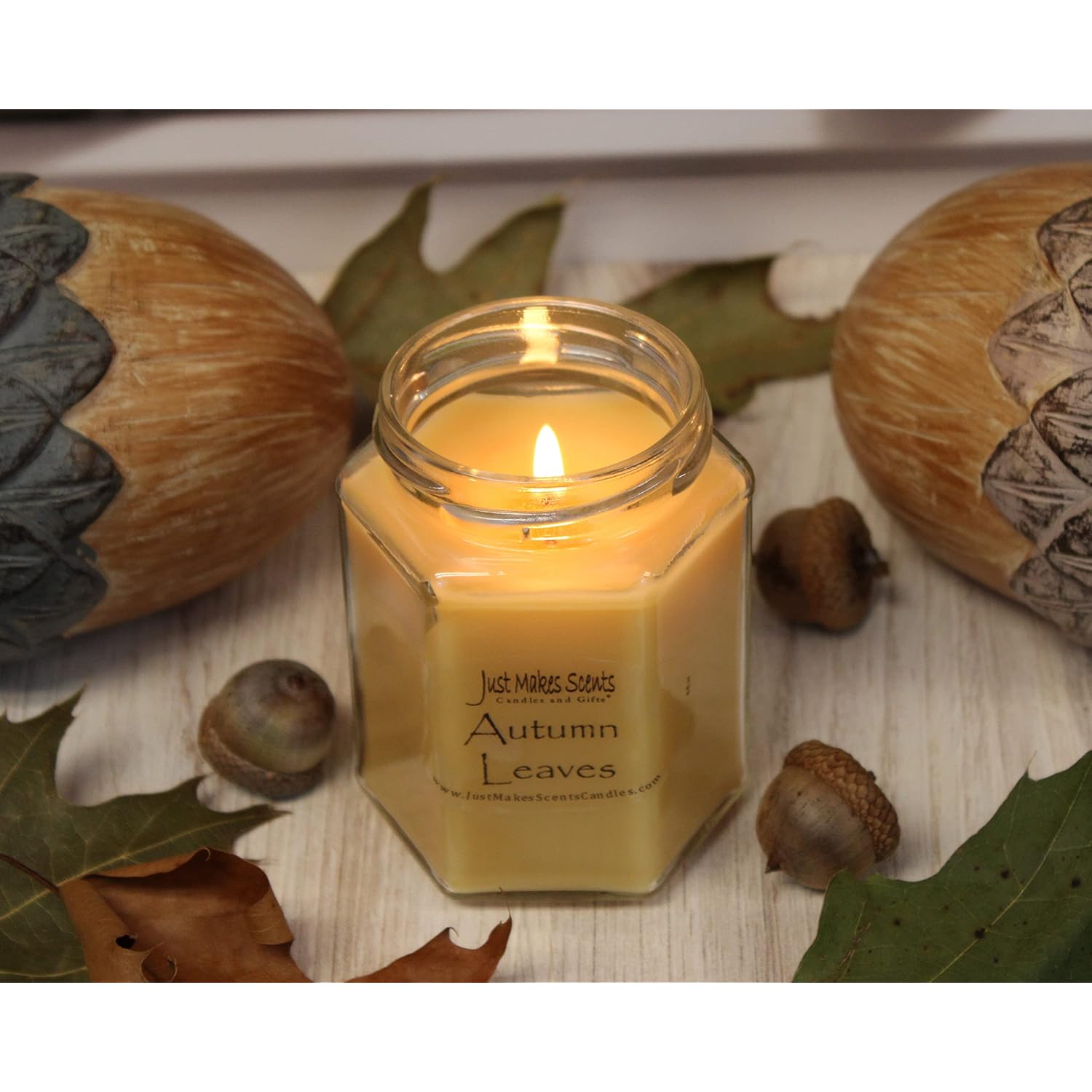 Autumn Leaves Scented Blended Soy Candle By