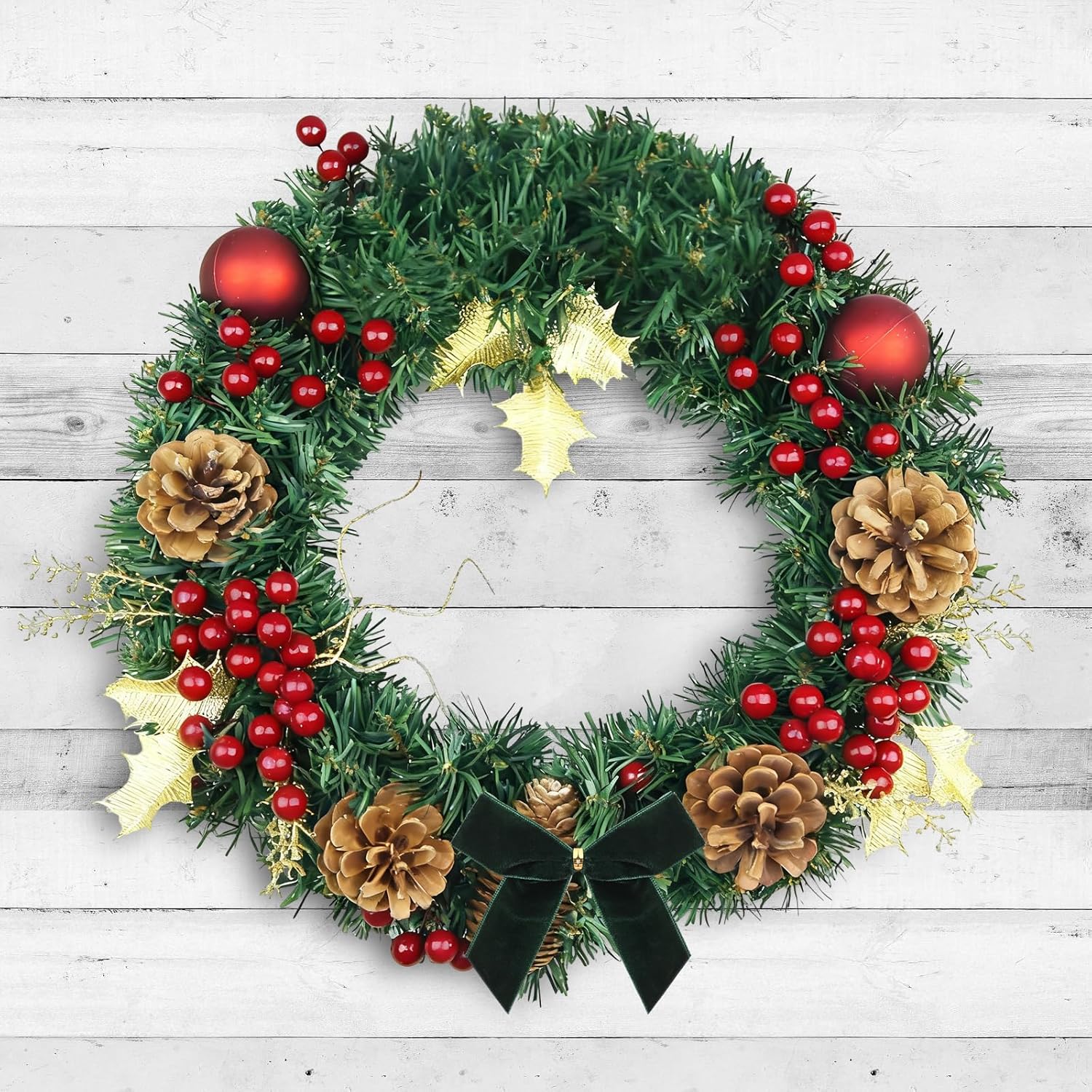 16Pack Red Velvet Christmas Bows For Christmas Tree, Small Decorative Twist Tie Ribbons For Wreath, Gift Wrapping, 3.5X3.5 Inch (Dark Green)