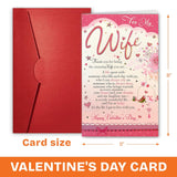 Valentines Day Card For Wife - Romantic Message, Heartfelt Gifts For Wife, Wifey, Her - Valentine'S Gift For Her From Husband, Him - Greeting Card