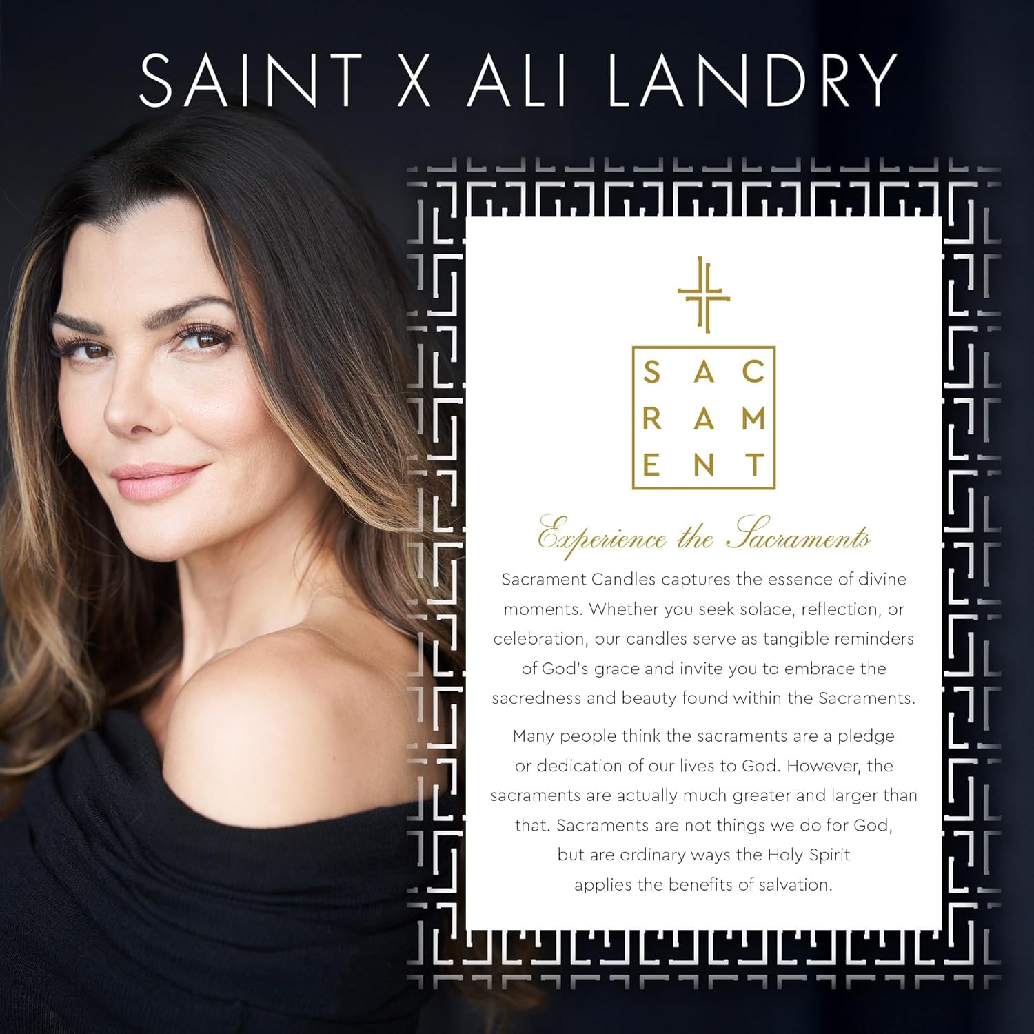 X Ali Landry Sacrament Scented Candle - Tuberose & Sandalwood Soy Coconut Aromatherapy Candle - Long-Lasting 80-Hour Burn Time - Decorative, Relaxing, Fragrant Home Decor & Gift