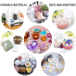 Resin Molds 43Pcs Silicone Molds For Resin, Epoxy Crown Shape Mold Heart Shape Mold With Mica Powder For Storage Box Jewelry Trinket Container Diy Resin Casting Crafts