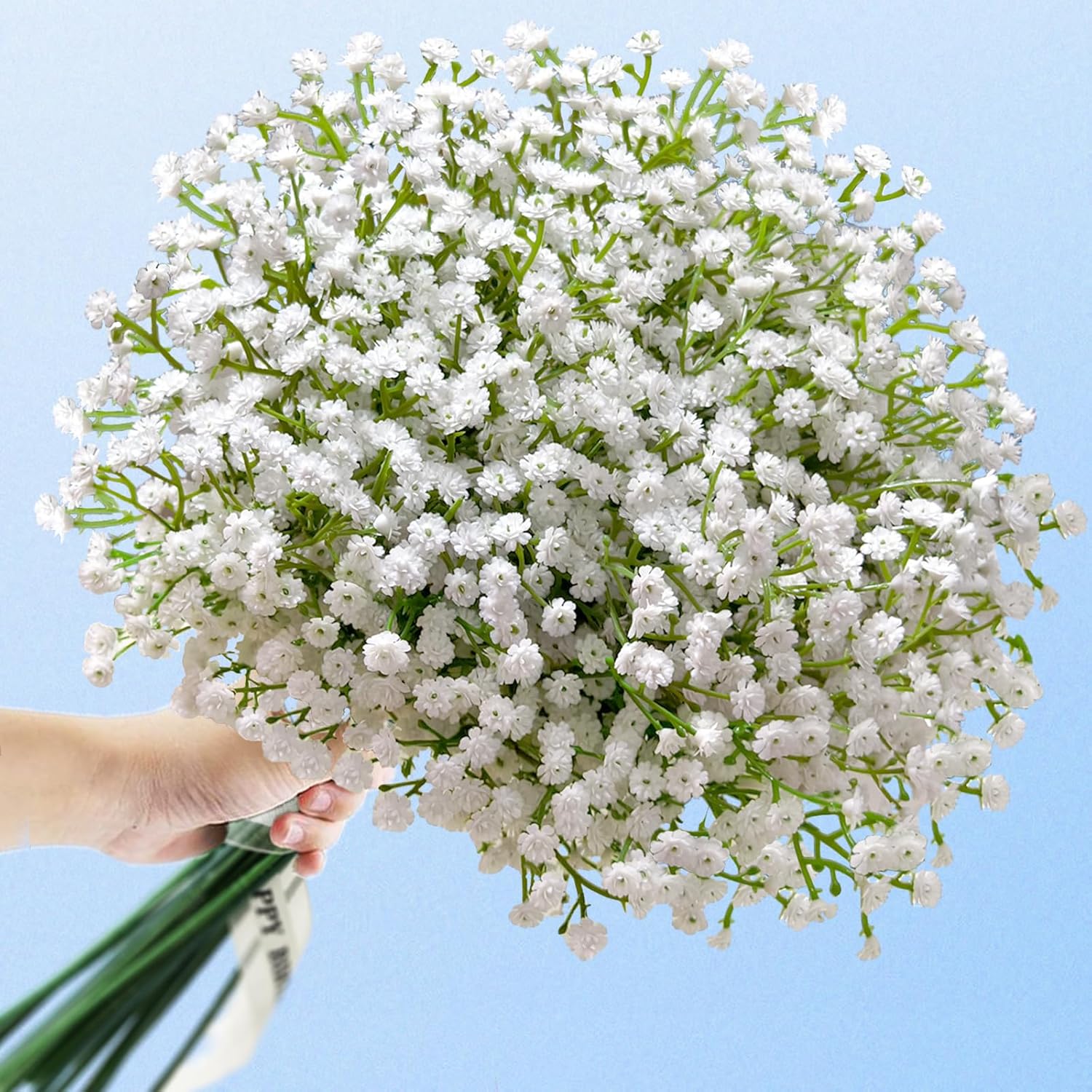 36 Pcs Babys Breath Artificial Flowers, Baby Breath Flowers Artificial Bulk Long Stem Fake Babies Breath Faux Gypsophila White Flowers Artificial For Decoration Wedding Decor