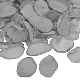 Silk Rose Petals, 300 Pcs Artificial Flower Petals For Wedding Decorations, Romantic Night, Aisle Scatter Petals, Silver Tone