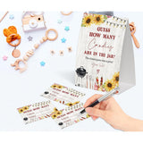 Bbq Guess How Many Candies Are In The Jar Game For Baby Shower, Pack Of One 5X7 Sign And 50 Guessing Cards, Backyard Baby Shower Decoration, Gender Neutral Party Supplies - Gc04
