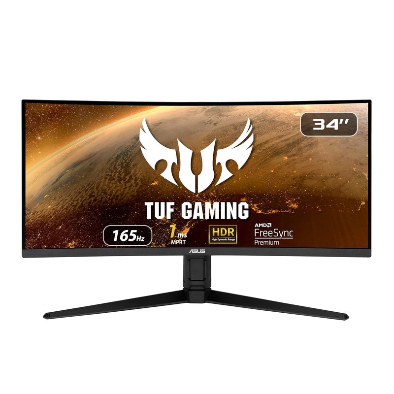 ASUS TUF Gaming VG34VQL1B 34” Curved HDR Monitor, WQHD (3440x1440), 165Hz, 1ms