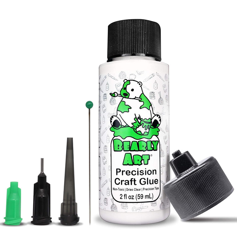 Precision Craft Glue - The Mini - 2Fl Oz With Tip Kit - Strong Hold Adhesive -