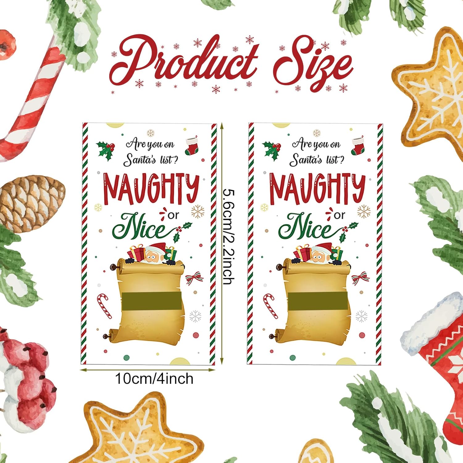50 Pcs Christmas Scratch Off Cards Holiday Party Game Cards Christmas Scratch Games Xmas Raffle Tickets Xmas Holiday Party Supplies Activity For Women And Men