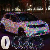 Christmas Car Multicolor Lights 213FT 600 Led Battery Operated Remote Control String Lights Waterproof 8 Modes