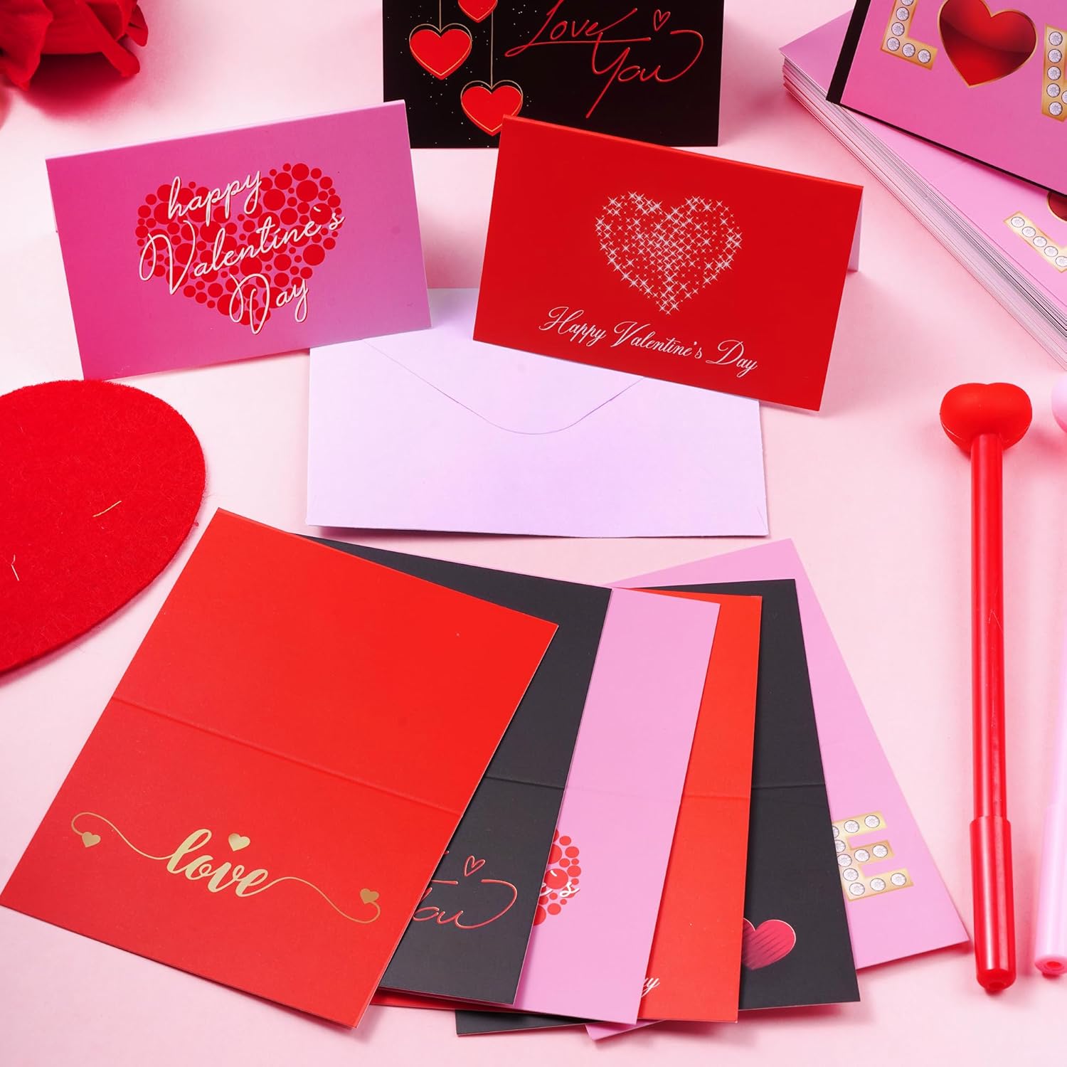 60Pcs Mini Valentines Cards Blank Cards Gifts Bulk For Envelopes Office Supplies