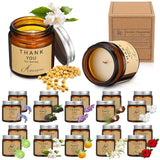 20 Pcs Jars Scented Soy Candles, Thank You Gifts For Employee, 3.5 Oz Thank You Candles, Scented Inspirational Candle Gift, Employees Presents Candle Scented Candles For Secretaries Women Men